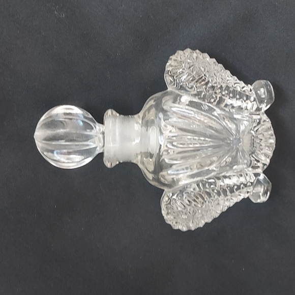 Vintage imperial glass perfume bottle cut crystal Art deco art nouveau - Picture 2 of 13
